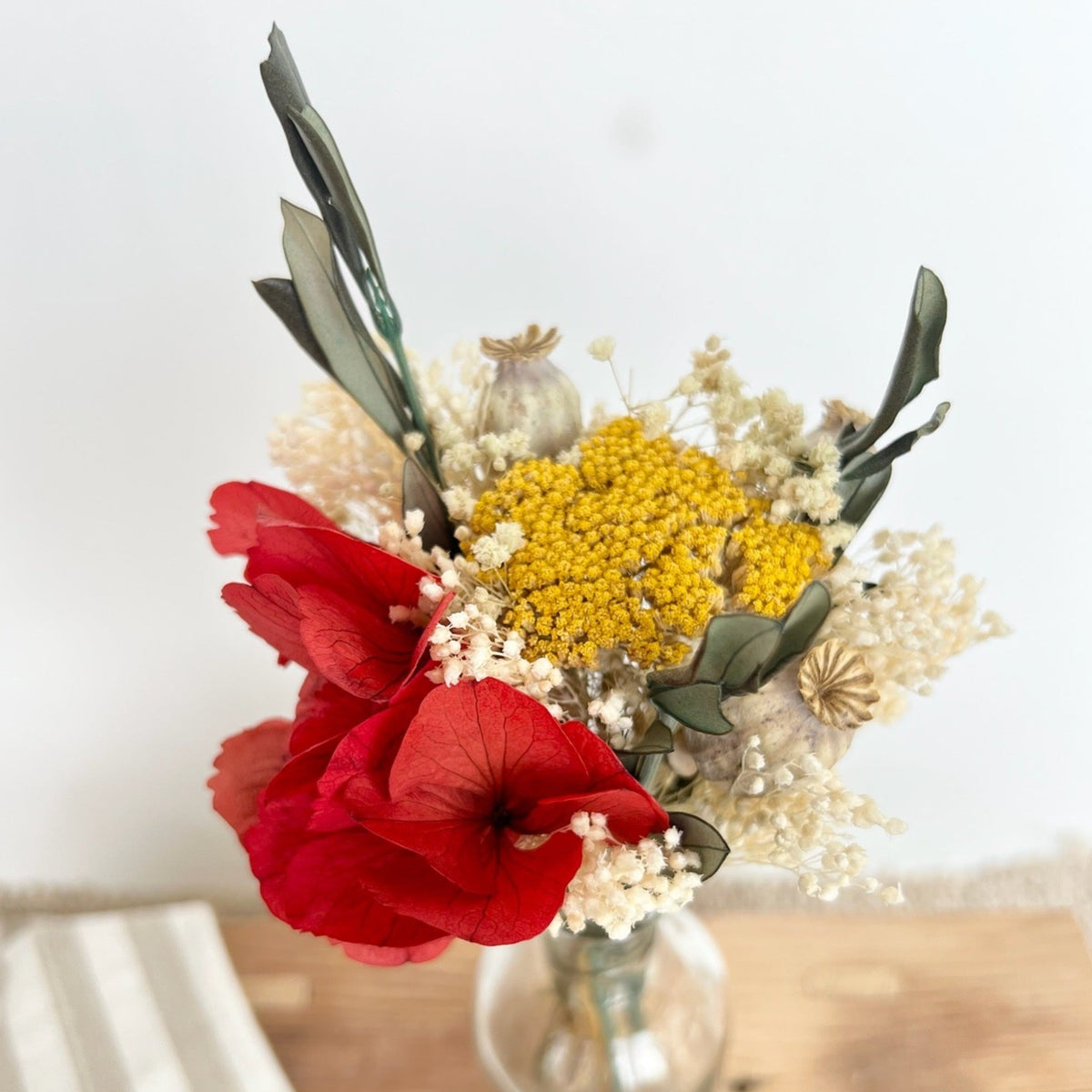 Petit bouquet Capucine, avec soliflore